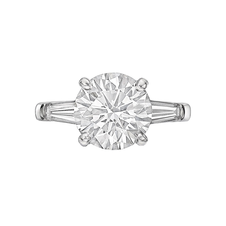 Estate Collection - 3.46ct Round Brilliant Diamond Engagement Ring (H/VS1)