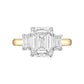 Estate Collection - 4.01ct Emerald - Cut Diamond Engagement Ring