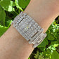 Estate Collection - Art Deco Platinum Diamond Wide Panel Bracelet
