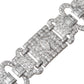 Estate Collection - Art Deco Platinum Diamond Wide Panel Bracelet