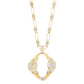 Estate Collection - French 18k Gold Foliate Diamond Pendant Necklace