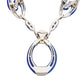 Estate Collection - French 18k White Gold Lapis Lazuli Diamond Pendant Necklace