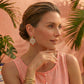 Estate Collection - Lavender Jade Coral Chalcedony Drop Earrings