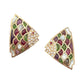 Estate Collection - Multicolored Gemstone Diamond Fish Earrings