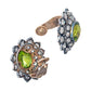 Estate Collection - Peridot Diamond Floral Cluster Earrings