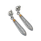 Estate Collection - Platinum Diamond Drop Earrings
