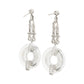 Estate Collection - Platinum Rock Crystal Onyx Diamond Drop Earrings