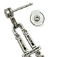 Estate Collection - Platinum Rock Crystal Onyx Diamond Drop Earrings
