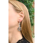 Estate Collection - Platinum Rock Crystal Onyx Diamond Drop Earrings