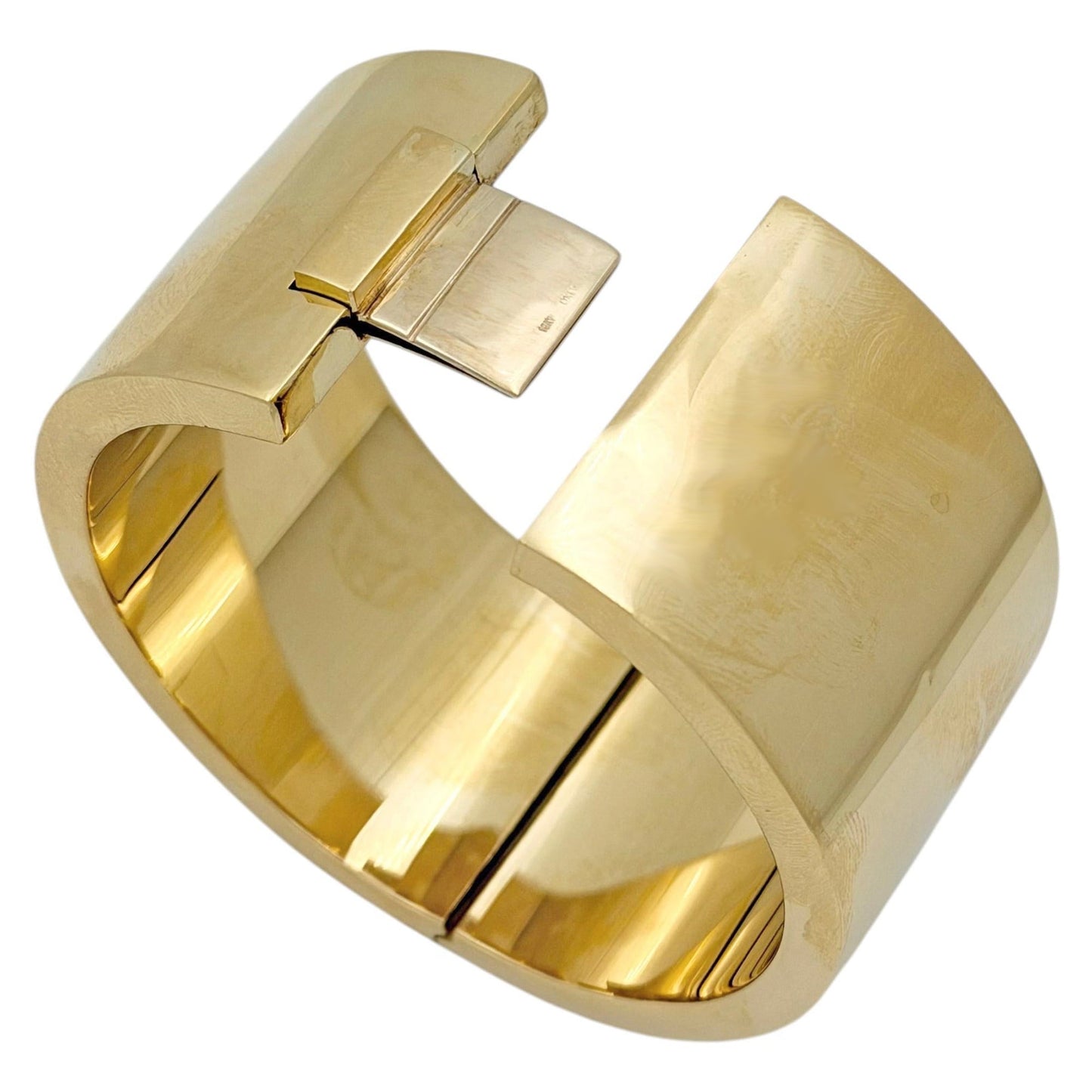 Faraone Mennella - 18k Yellow Gold Wide Flat Bangle Bracelet
