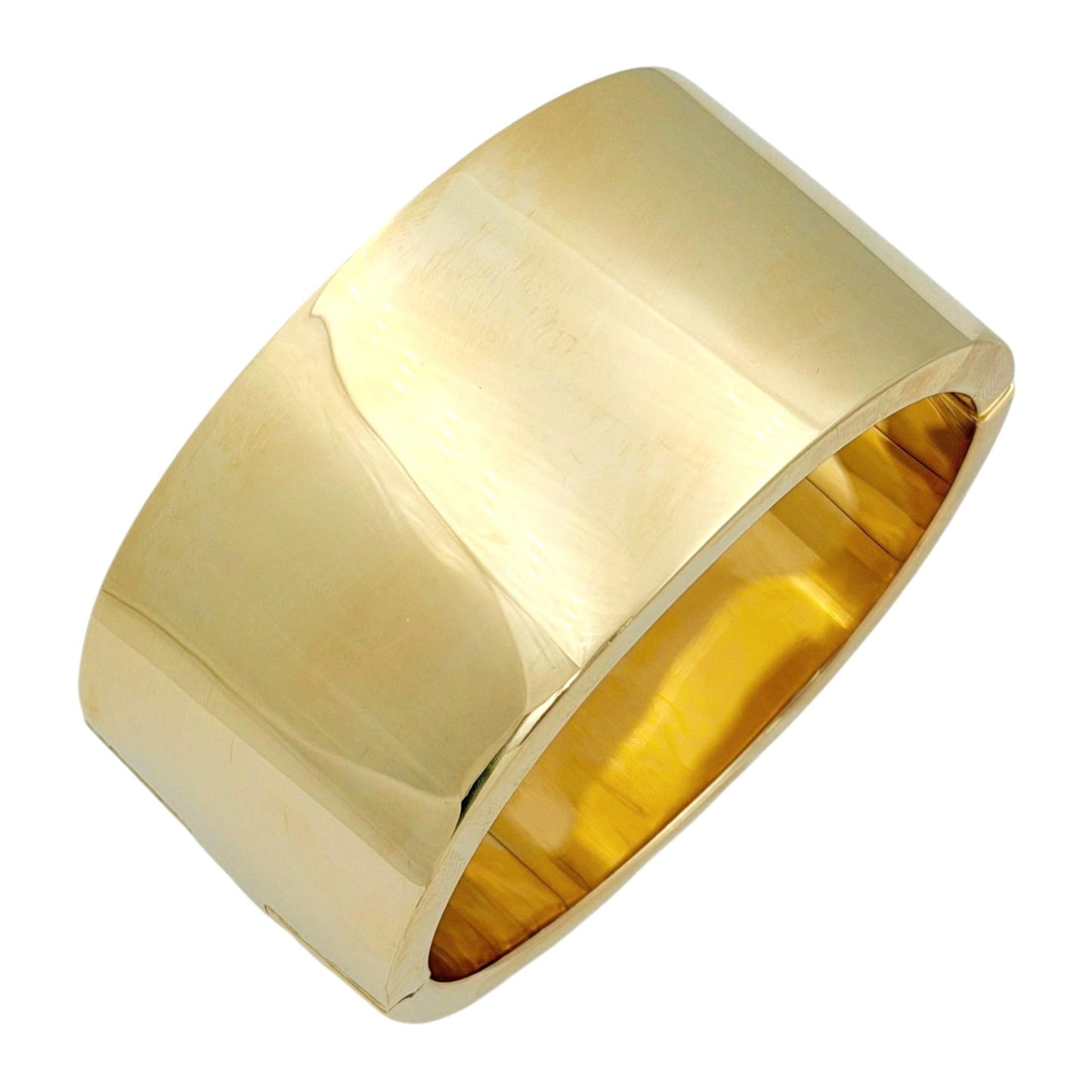 Faraone Mennella - 18k Yellow Gold Wide Flat Bangle Bracelet