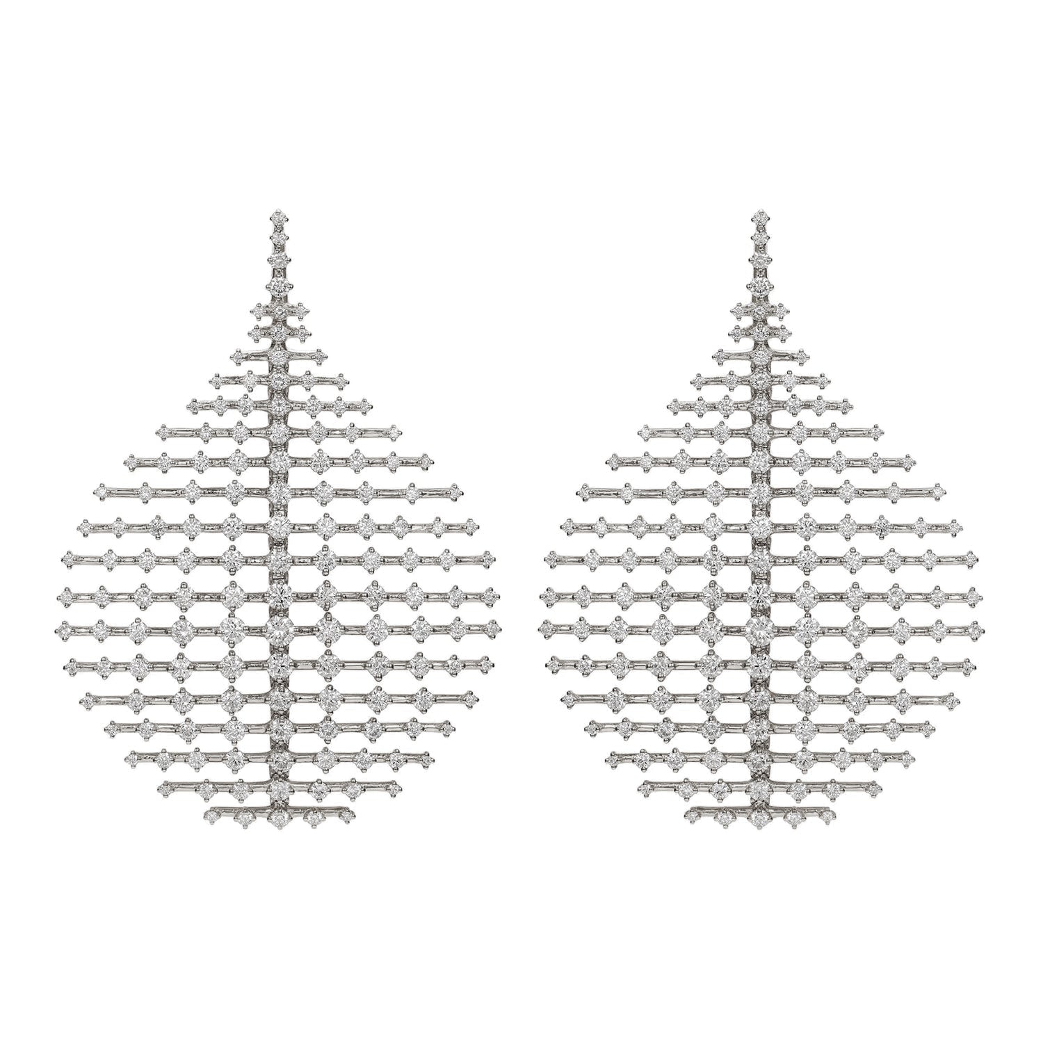 Fernando Jorge - 18k White Gold Diamond Medium Plus Disco Earrings