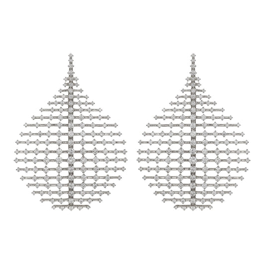 Fernando Jorge - 18k White Gold Diamond Medium Plus Disco Earrings
