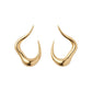 Fernando Jorge - 18k Yellow Gold Bold Stream Open Small Earrings