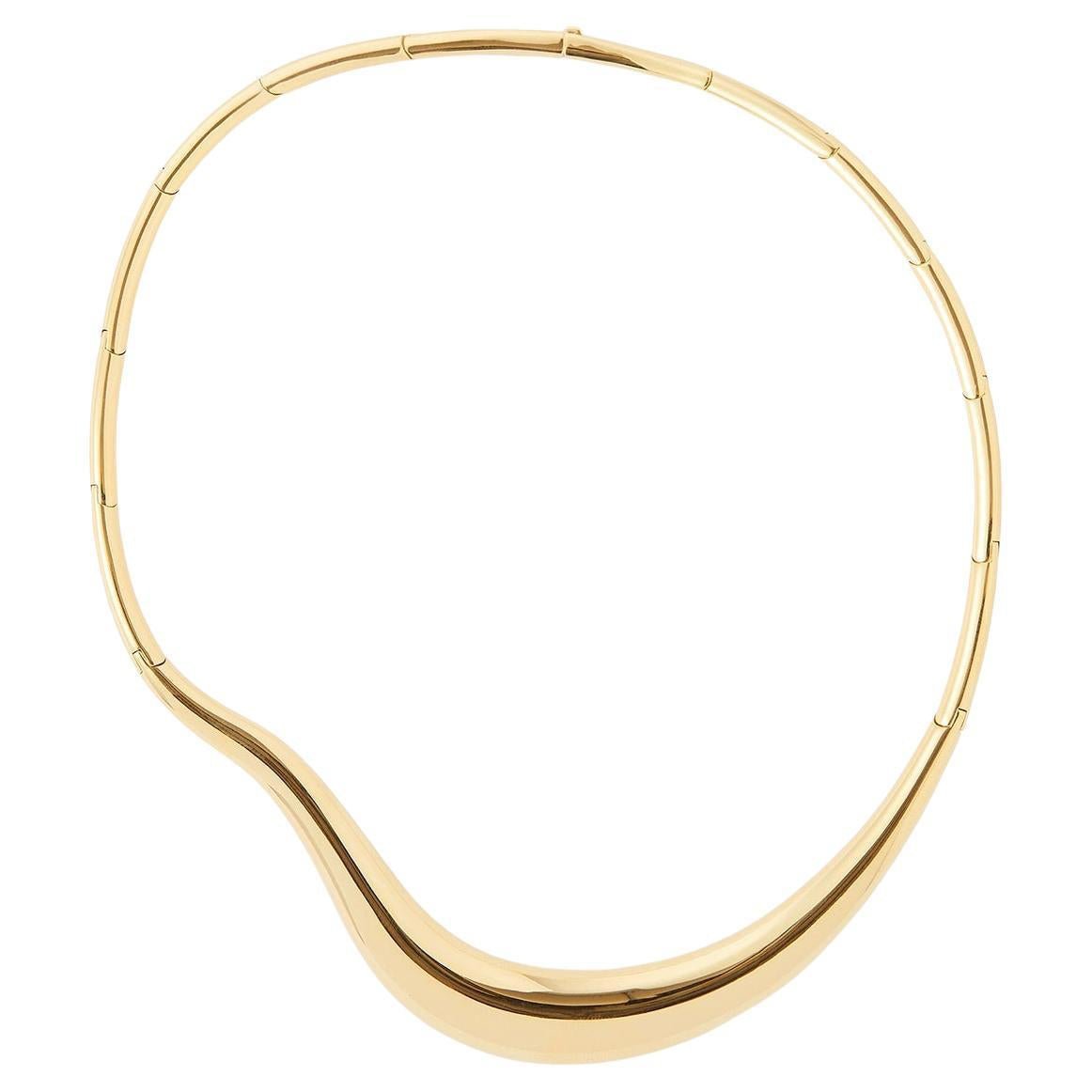 Fernando Jorge - 18k Yellow Gold Bold Stream Wave Necklace