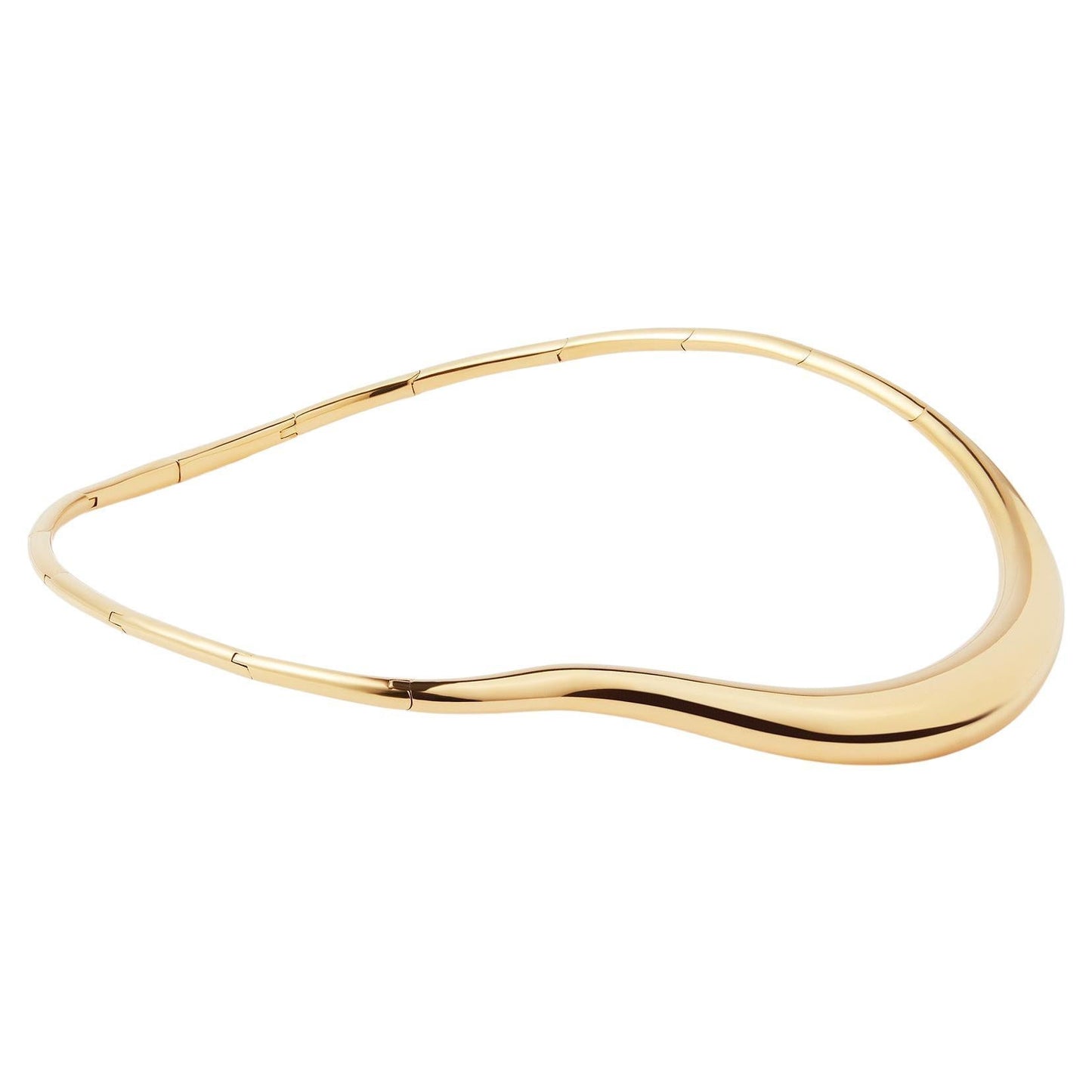Fernando Jorge - 18k Yellow Gold Bold Stream Wave Necklace