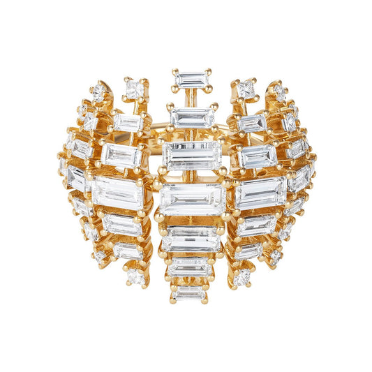 Fernando Jorge - 18k Yellow Gold Diamond Vertigo Band Ring