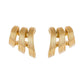 Fernando Jorge - 18k Yellow Gold Stream Lines Triple Hoop Earrings