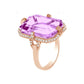 Goshwara - Emerald - Cut Lavender Amethyst Diamond Ring