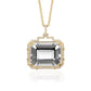 Goshwara - Emerald - Cut Rock Crystal Diamond Pendant Necklace