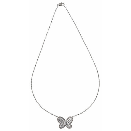 Graff - Pavé Diamond Butterfly Pendant Necklace