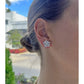 Greenleaf & Crosby - 18k White Gold Diamond Lotus Flower Earrings