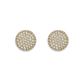 Greenleaf & Crosby - 18k Yellow Gold Diamond Domed Stud Earrings