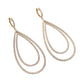 Greenleaf & Crosby - 18k Yellow Gold Diamond Double Teardrop Earrings