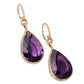 Greenleaf & Crosby - Amethyst DIamond Drop Earrings