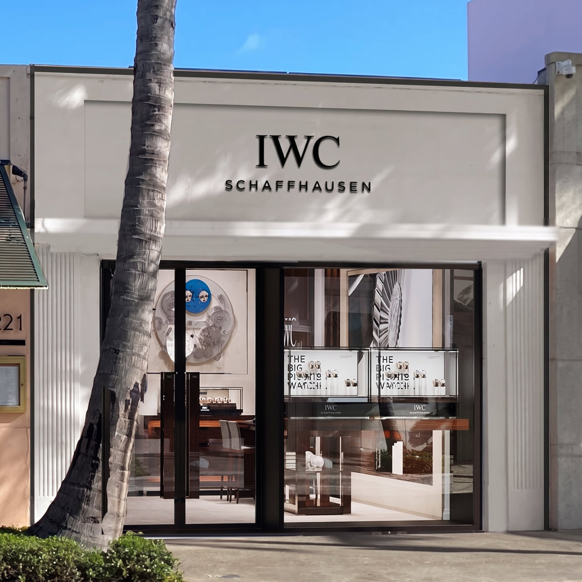 IWC Schaffhausen boutique storefront on Worth Avenue, Palm Beach