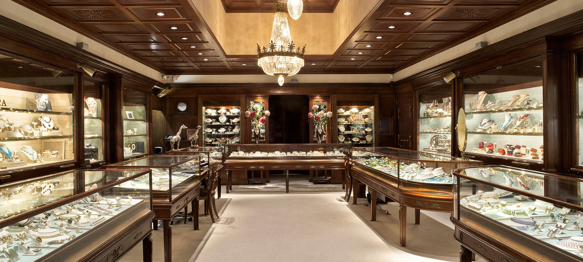 Inside the Greenleaf & Crosby jewelry showroom on Worth Avenue, Palm Beach