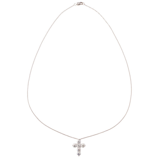 Greenleaf & Crosby - Round Brilliant Diamond Cross Pendant (2.42tcw)