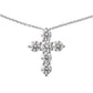 Greenleaf & Crosby - Round Brilliant Diamond Cross Pendant (3.59tcw)