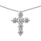 Greenleaf & Crosby - Round Brilliant Diamond Cross Pendant (3.59tcw)