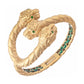 Gucci - 18k Yellow Gold Triple Tiger Dionysus Cuff Bracelet