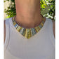 Gucci - 18k Yellow & White Gold Alligator Finish Collar Necklace