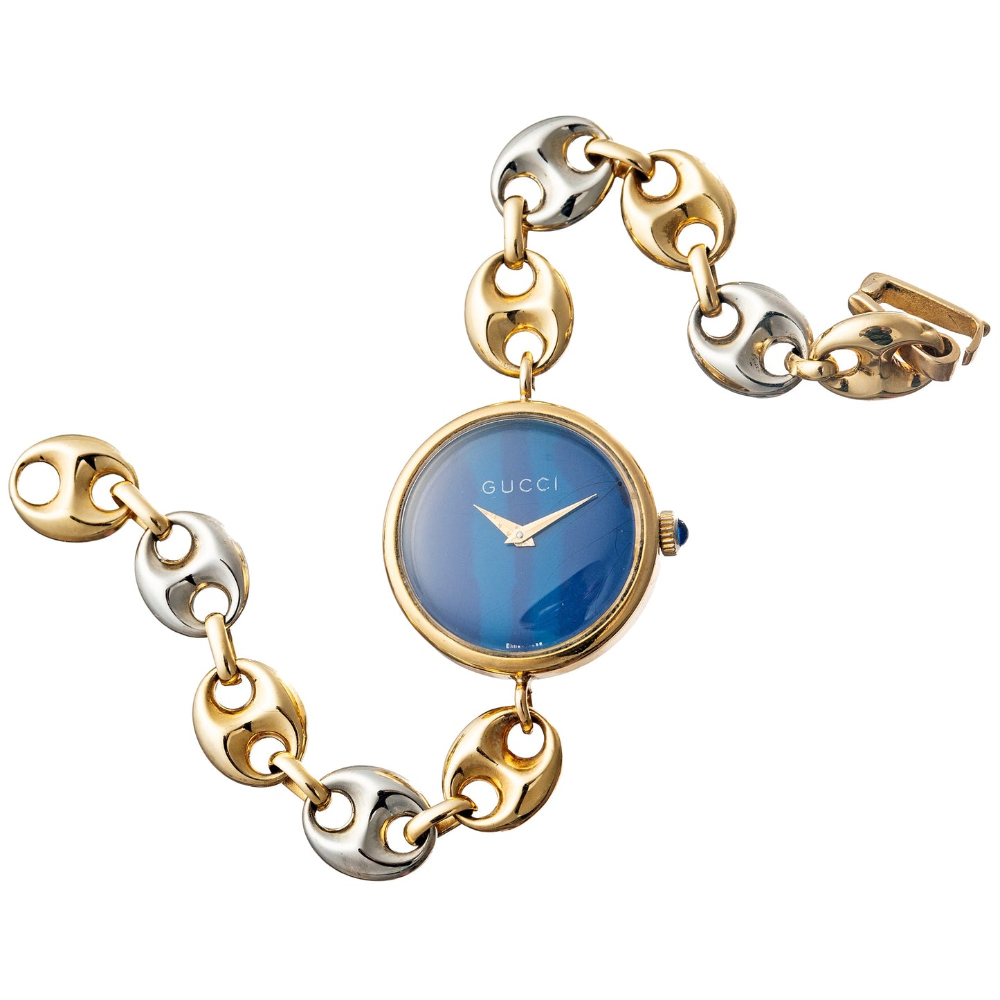Gucci - Vintage 18k Yellow & White Gold Link Bracelet Watch
