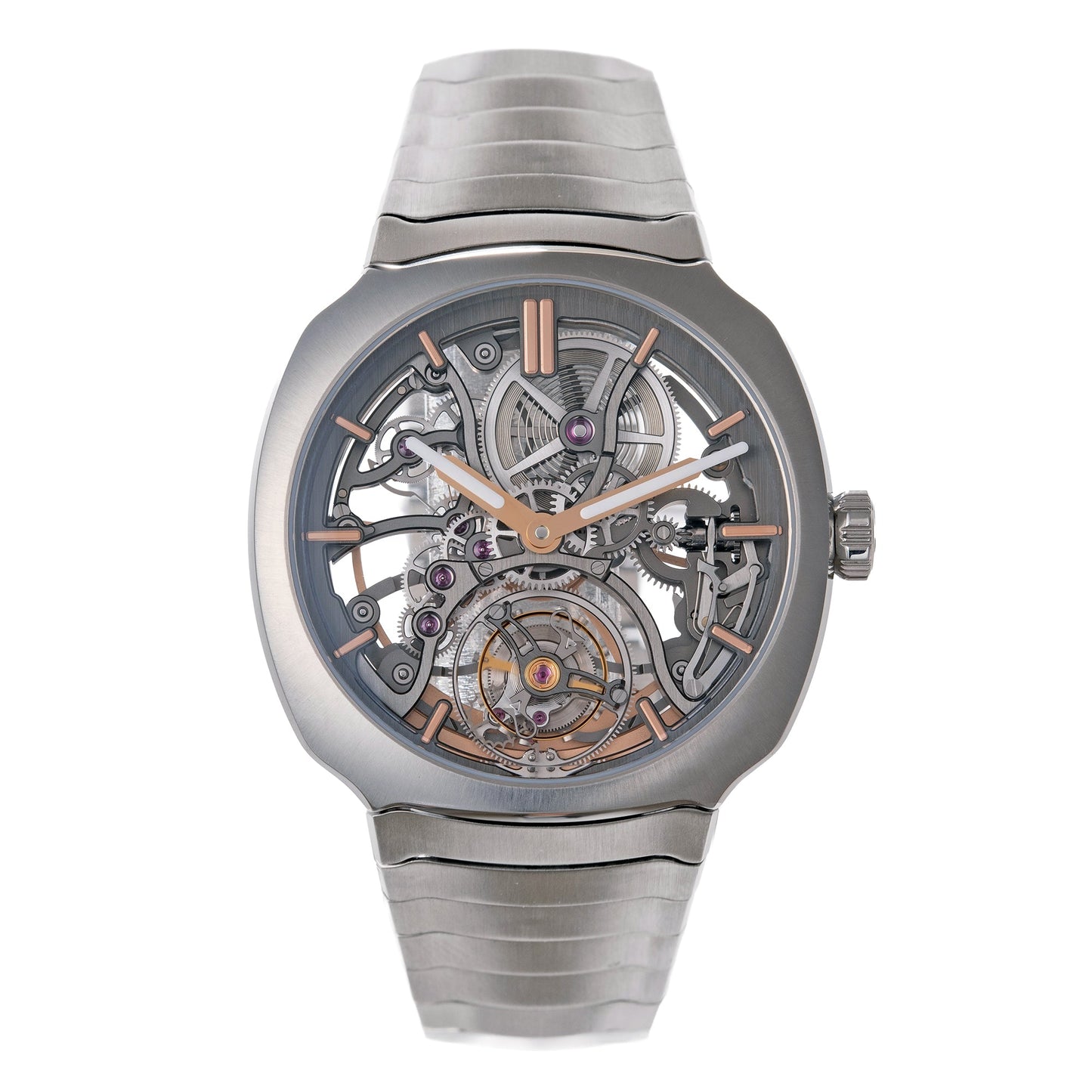 H. Moser & Cie - Streamliner Tourbillon Skeleton Steel (6814 - 1200)