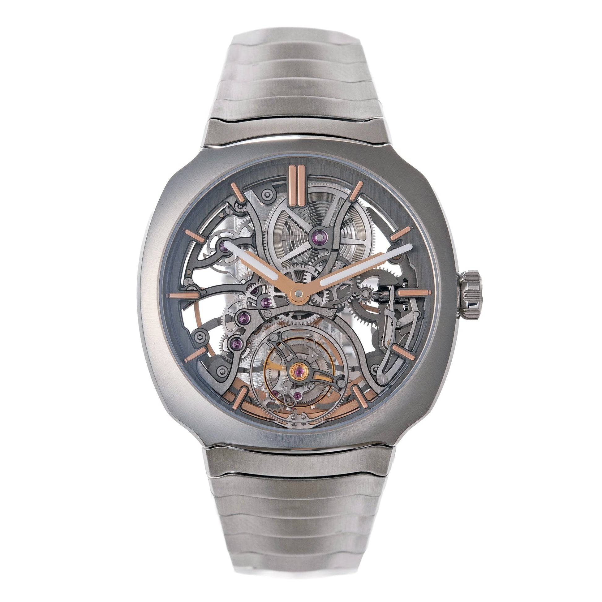 H. Moser & Cie - Streamliner Tourbillon Skeleton Steel (6814 - 1200)