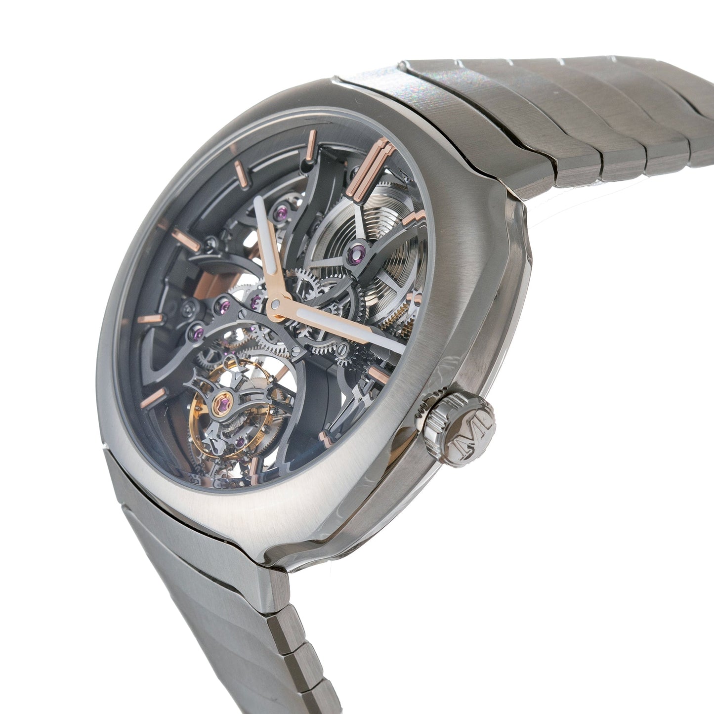 H. Moser & Cie - Streamliner Tourbillon Skeleton Steel (6814 - 1200)