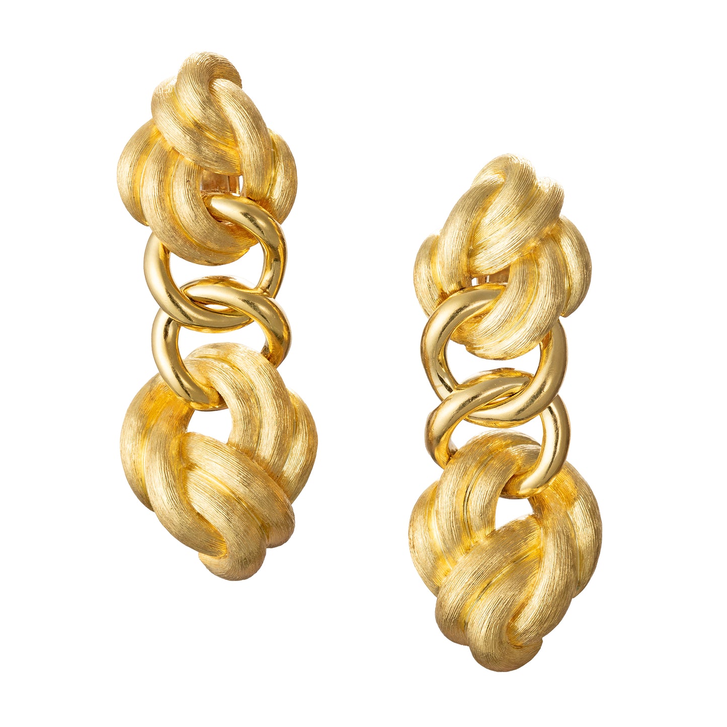 18k Yellow Gold Sabi Drop Earrings
