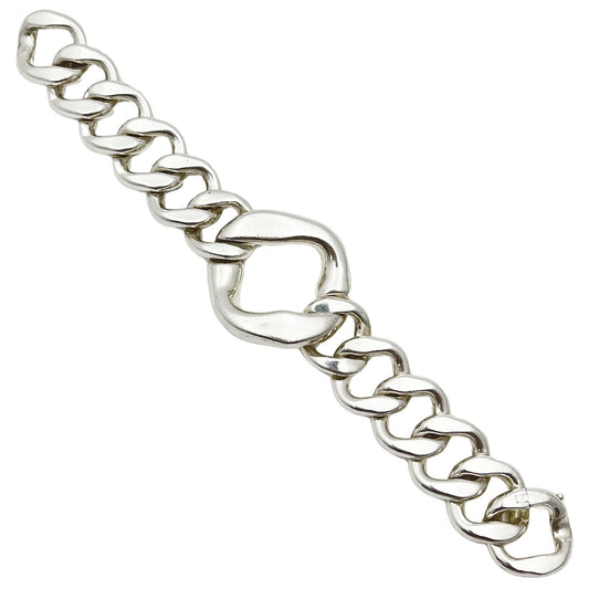 Hermes - Sterling Silver Agora Curb-Link Bracelet