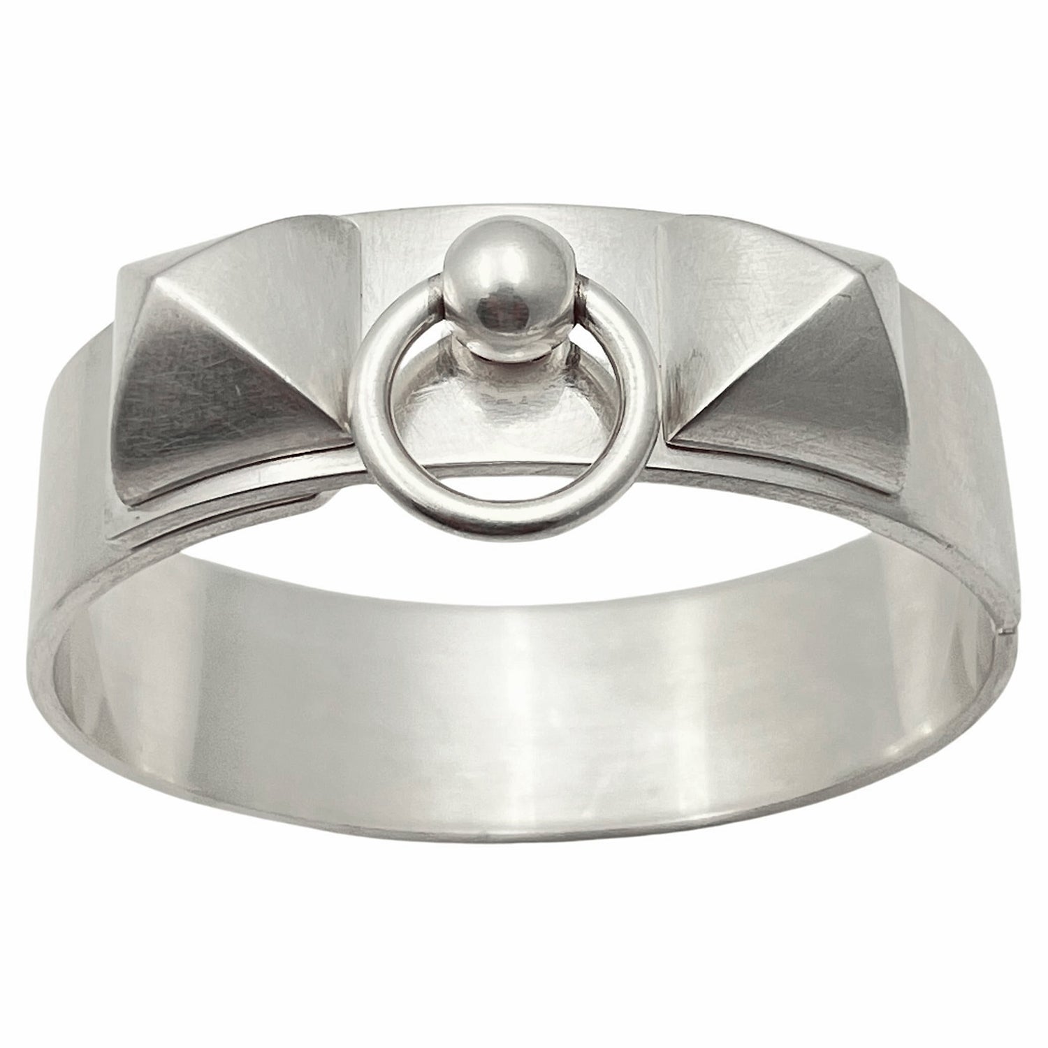 Hermes - Sterling Silver Collier de Chien Medium Bracelet
