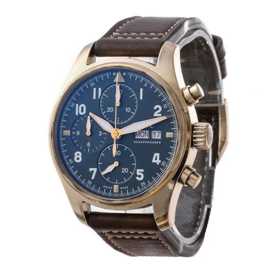 Pre-Owned IWC Schaffhausen Pilot's Watch Chronograph Spitfire Bronze (IW387902)
