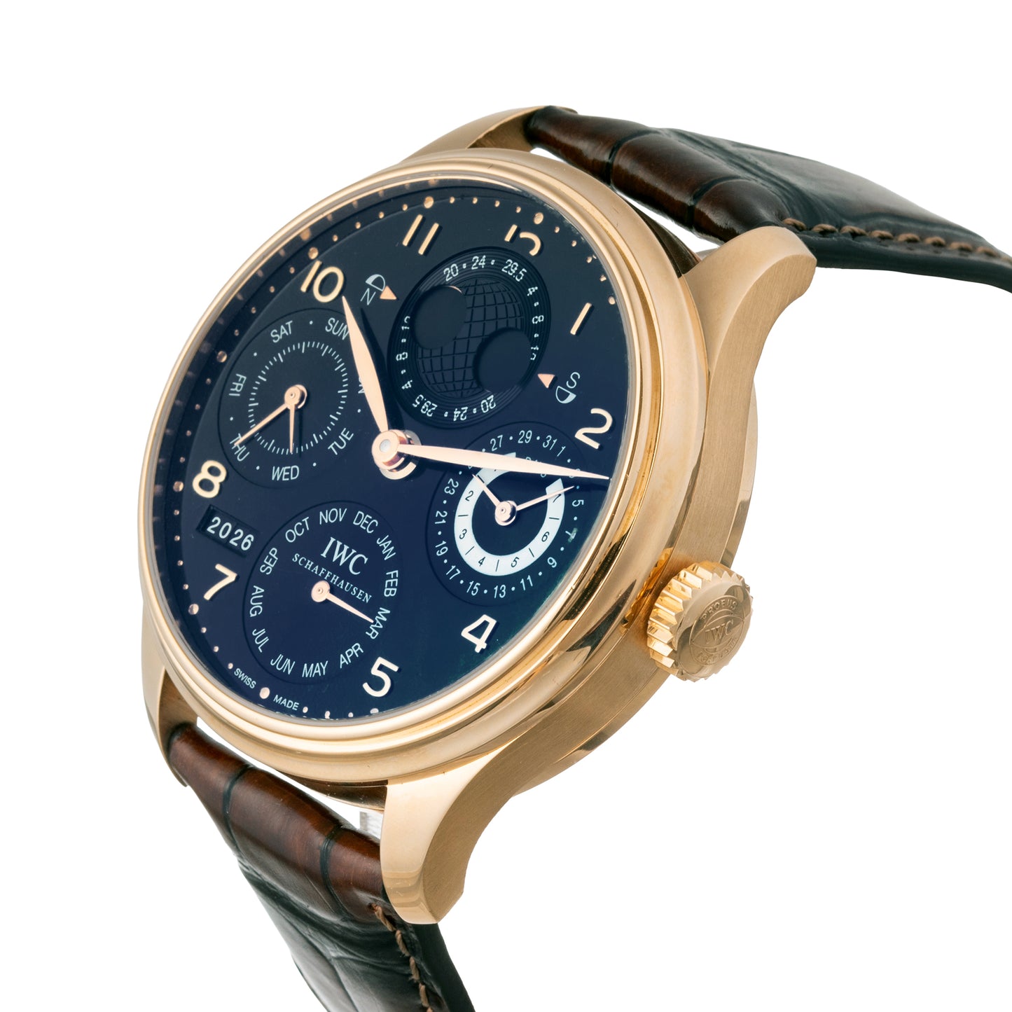 Pre-Owned Portugieser Perpetual Calendar Rose Gold (IW503202)