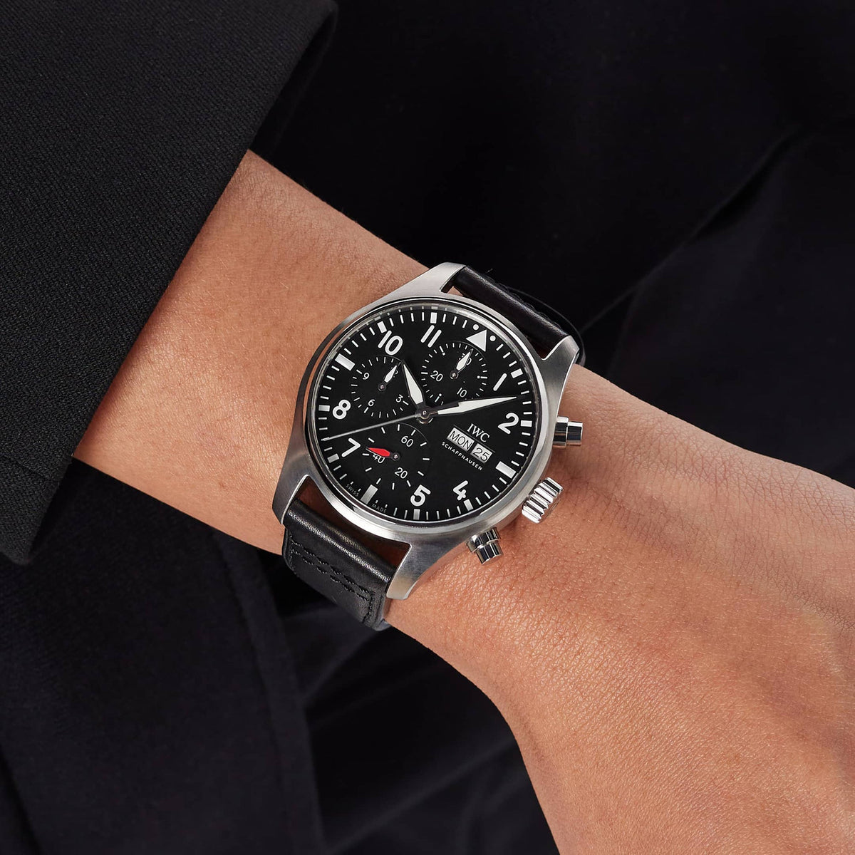 IWC Schaffhausen - Pilot's Watch Chronograph 43 Black Dial (IW378001)
