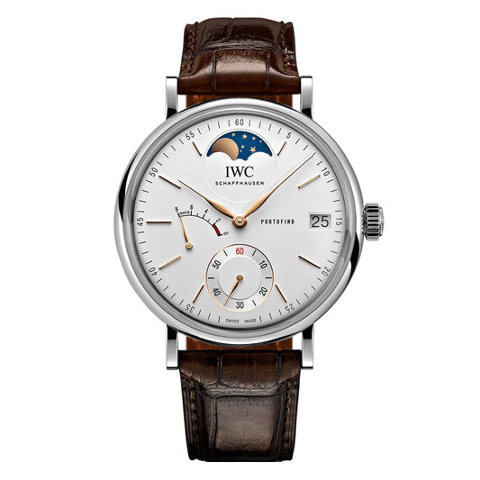 IWC Schaffhausen - Portofino Hand Wound Moon Phase 45mm Silver Dial (IW516401)