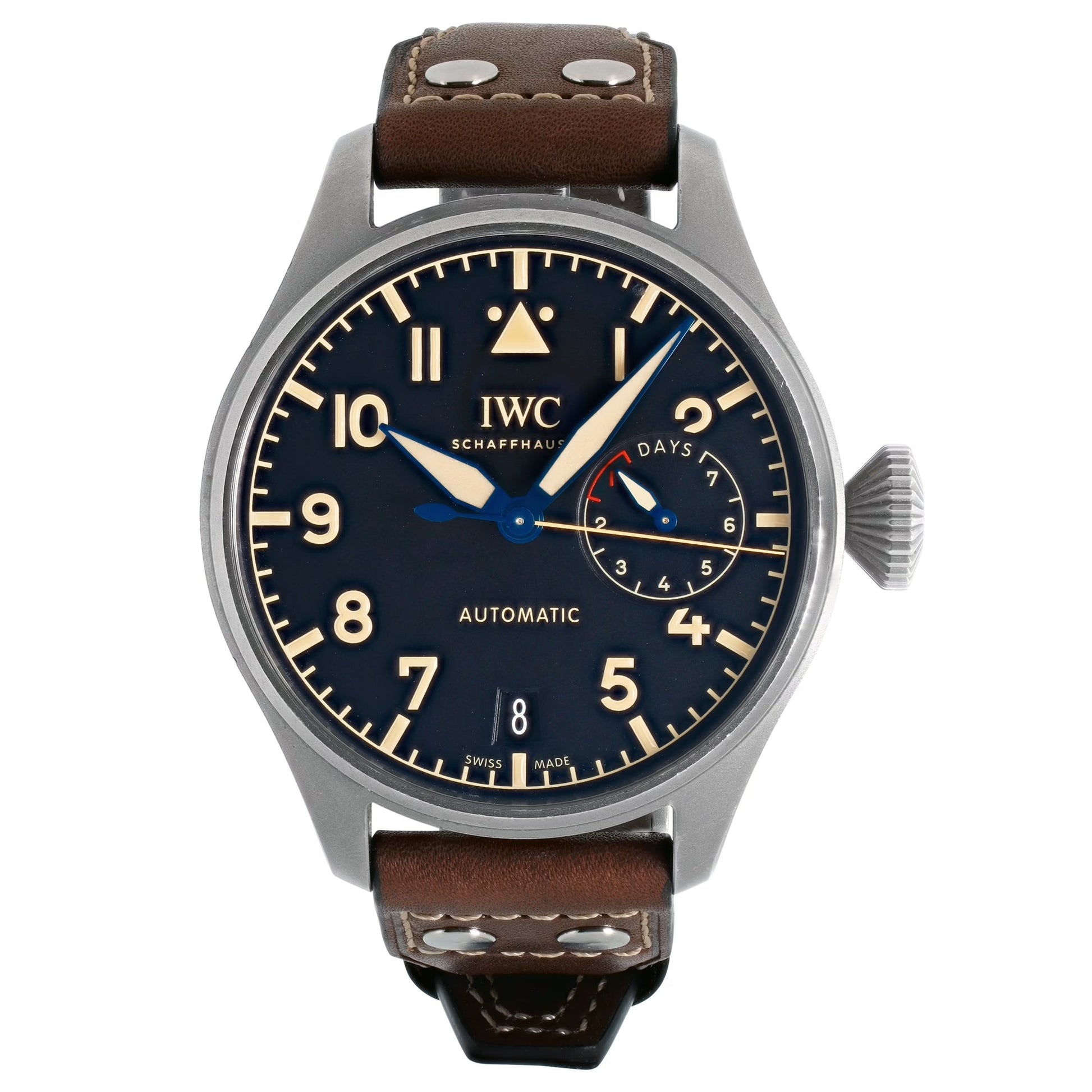 IWC Schaffhausen - Pre-Owned Big Pilot's Watch Heritage Titanium (IW501004)