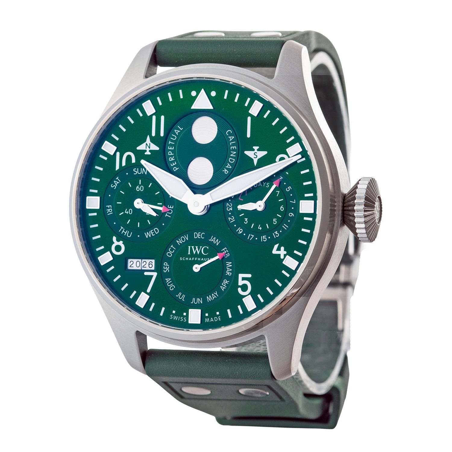 IWC Schaffhausen - Pre - Owned Big Pilot's Watch Perpetual Calendar (IW503608)