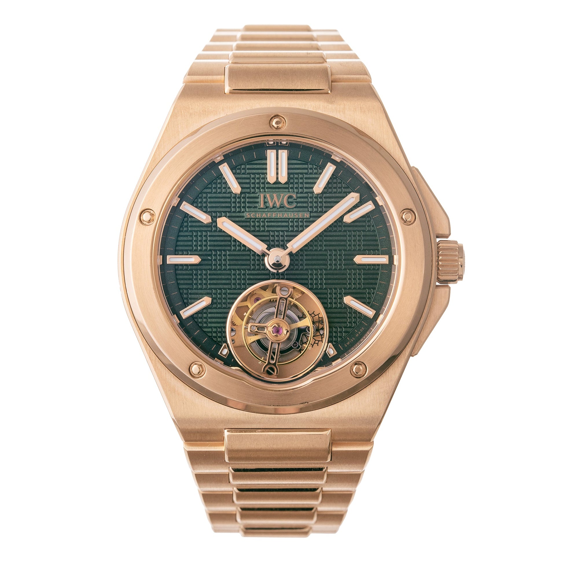 IWC Schaffhausen - Pre-Owned Ingenieur Tourbillon 41 Rose Gold (IW345901)